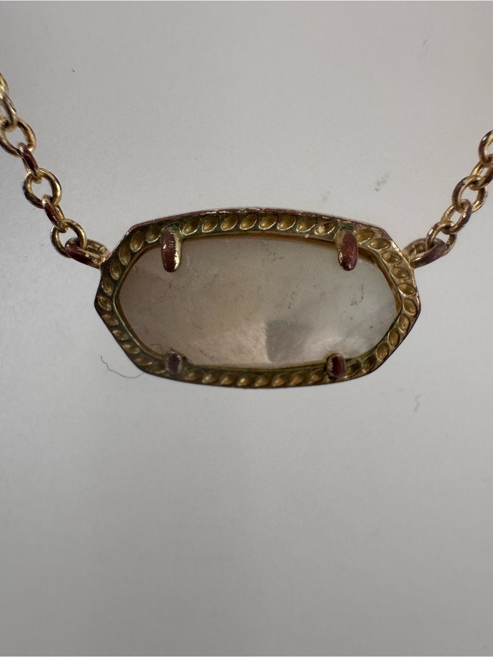 Kendra Scott Rose Gold Tone Oval Pendant Necklace - Picture 4 of 9